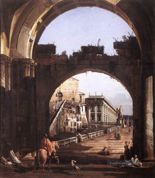 Capriccio der Kapitol städtischen Bernardo Bellotto Ölgemälde